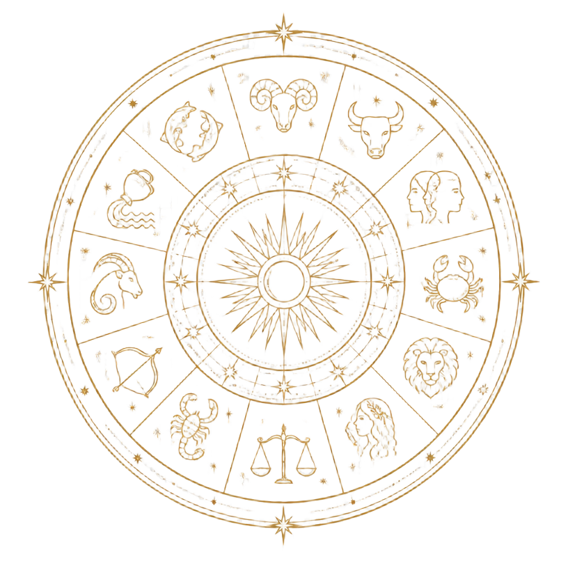 Mandala astrológica do zodíaco